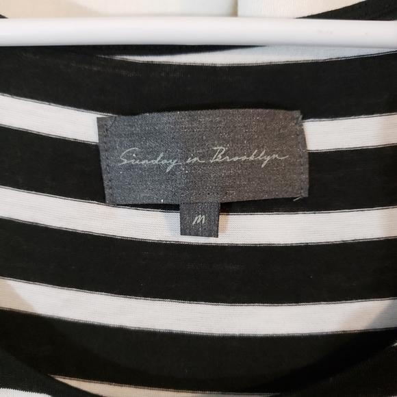 Sunday in Brooklyn Black and White Striped Dress - Picture 6 of 14